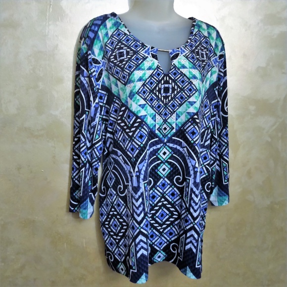 jm collection tunic tops